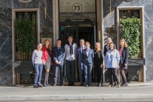 étudiants institut paul bocuse et équipes hotel mercure beaux-arts