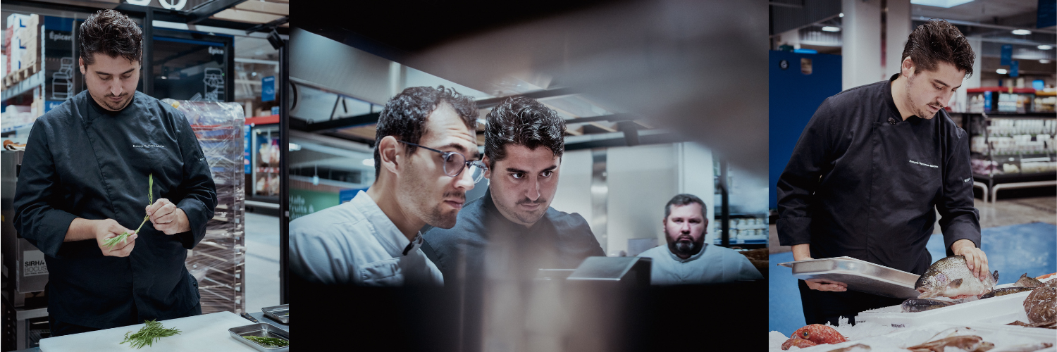François Vermeere-Merlen pendant la préparation aux épreuves du Bocuse d'Or France