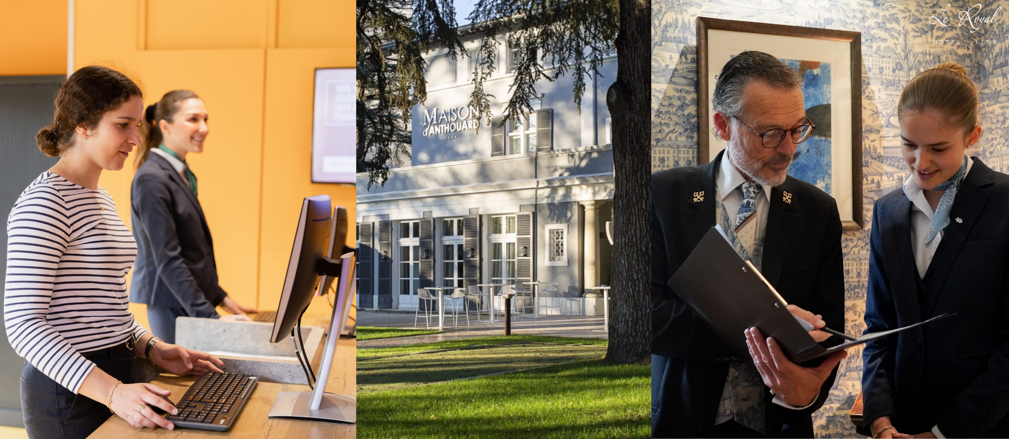 hotels de mises en situations professionnelles de l'institut lyfe : le clipper, le royal et mercure 